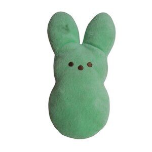 Peeps Green Rabbit bunny Stuffed Animal Plush 9.5" Easter Toy